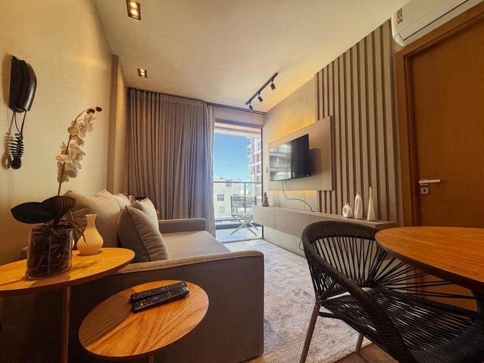 Studio COMPLETO na BARRA com varanda panorâmica & VISTA MAR Apartment in Salvador