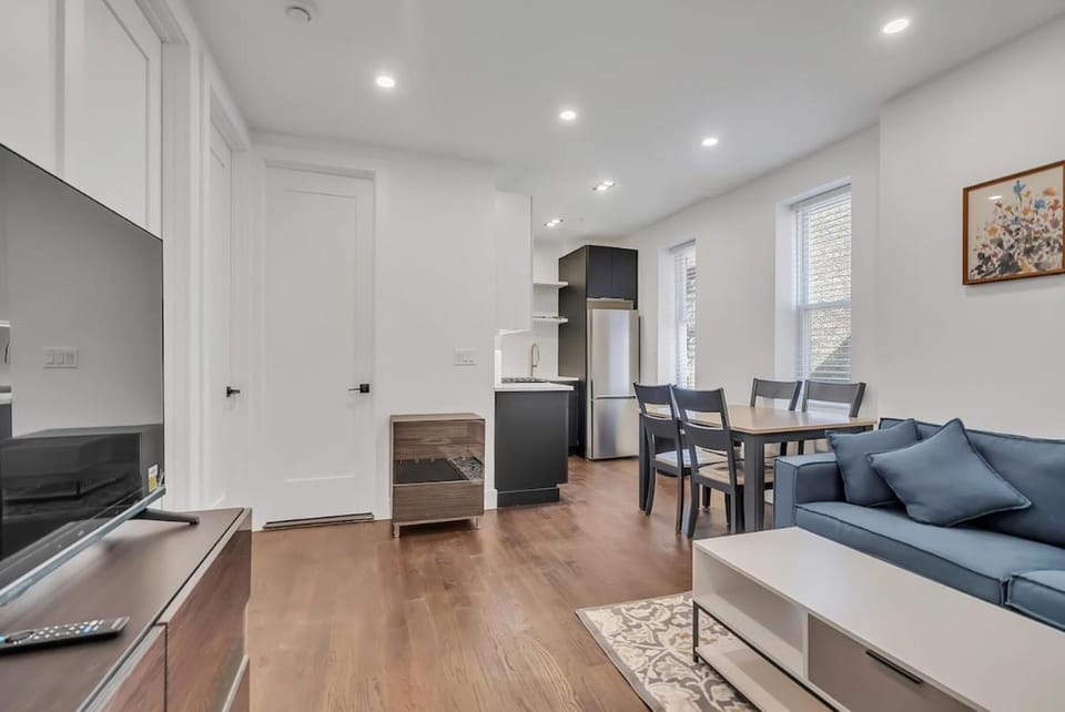 Spacious 2BR Escape with Parking Near MetLife and NYC Apartment in Jersey City