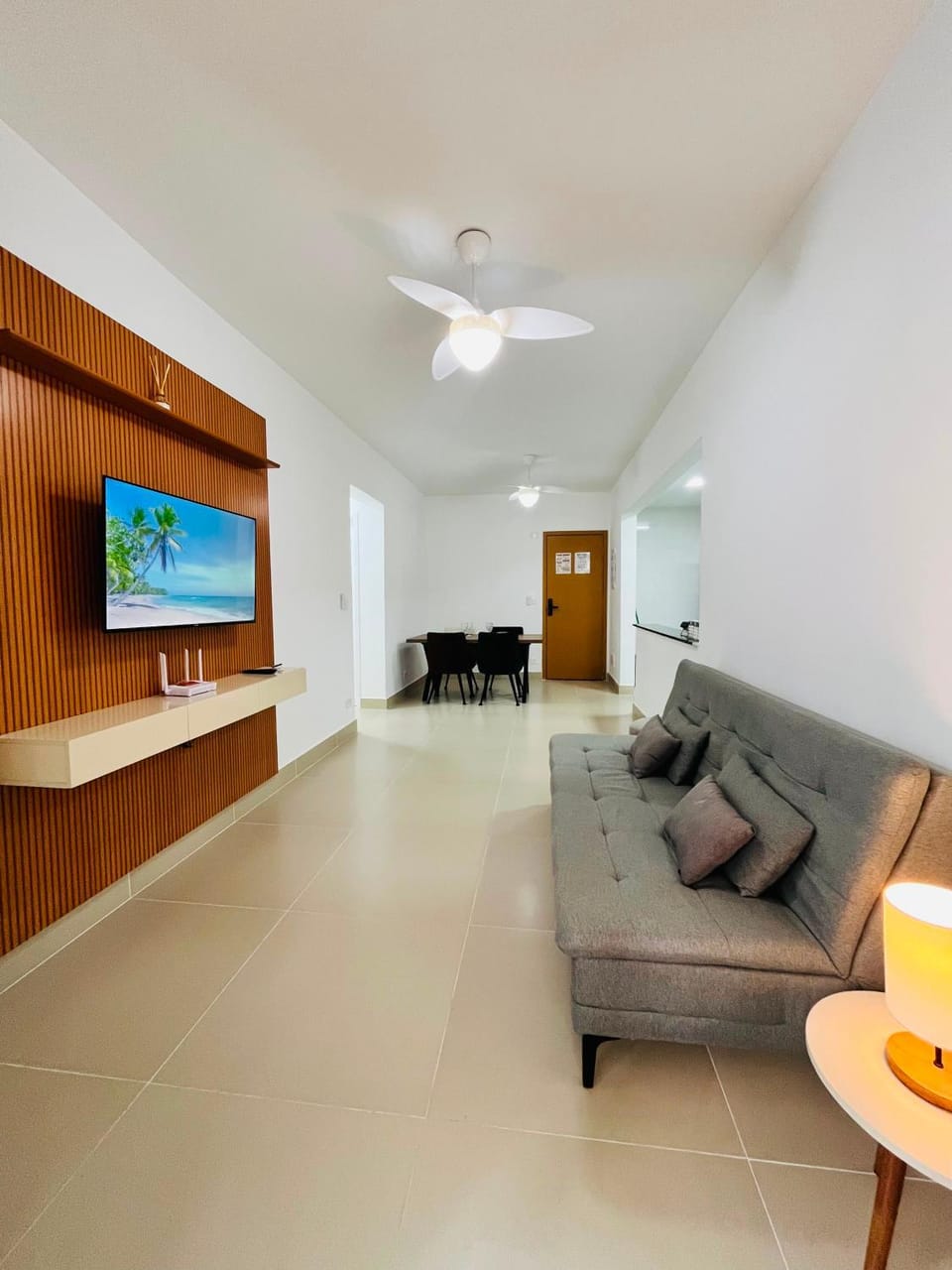 Apê 2 Quartos Na Mesma Quadra do Mar Wi-Fi Rápido 1 carro Apartment in State of São Paulo