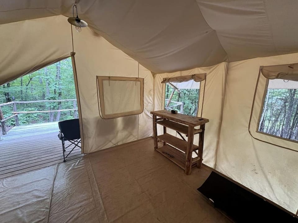 Private Glamping Tent on 180 Acres with Mountain Trails & Stargazing Near Lenoir, NC Luxury tent in Caldwell