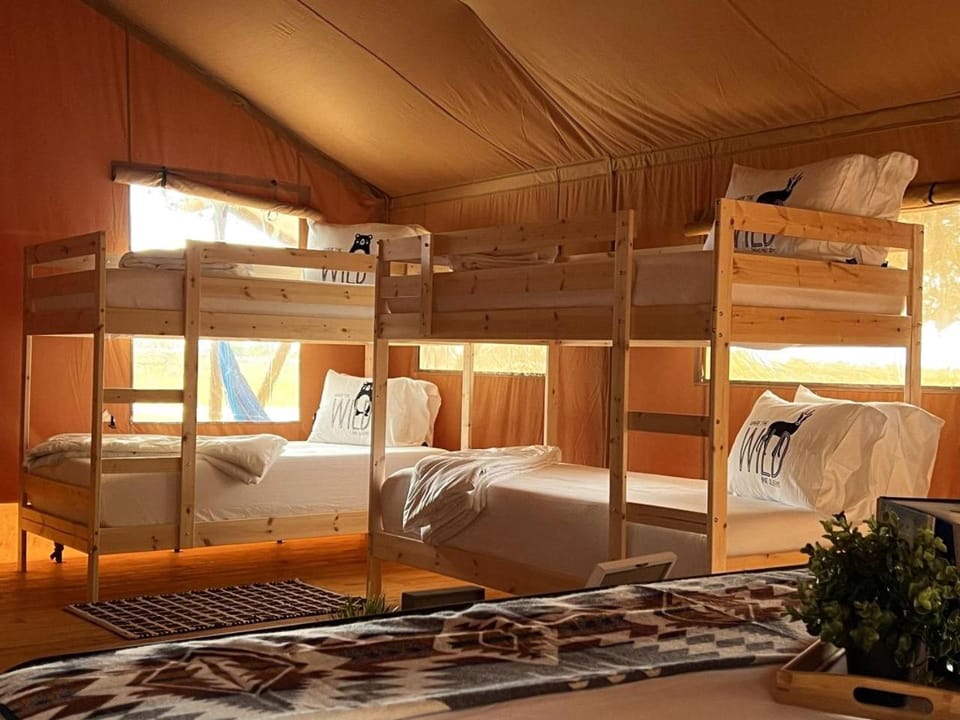 Deluxe Safari Tent with Family Glamping Comfort Near Anna name Island in Bradenton, Florida Luxury tent in Florida