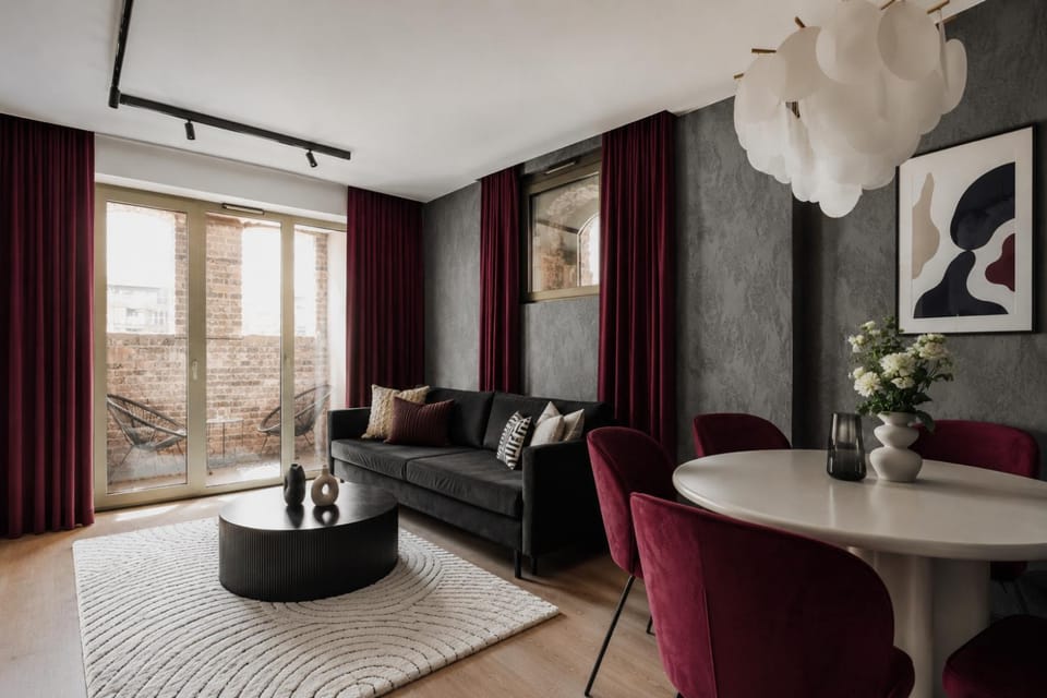 Living room, Seating area, Dining area