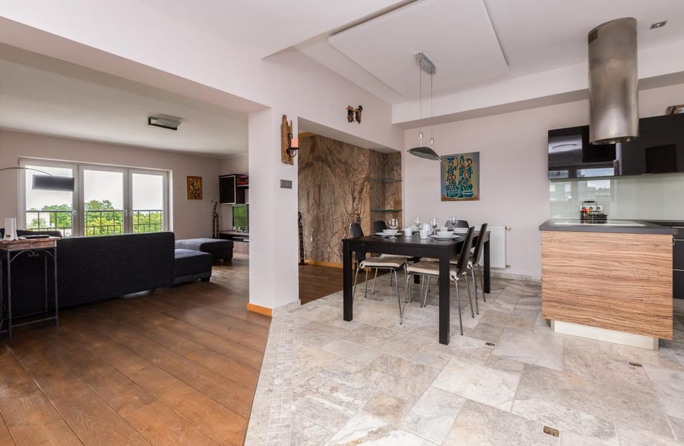 Living room, kitchen