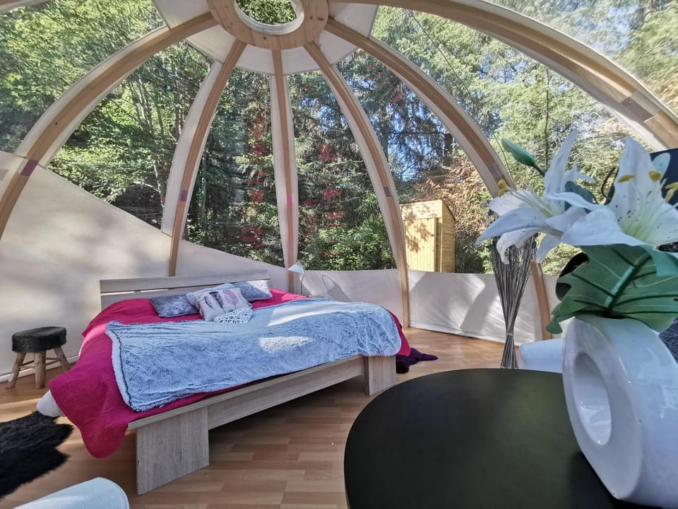 Property building, Living room, Bedroom