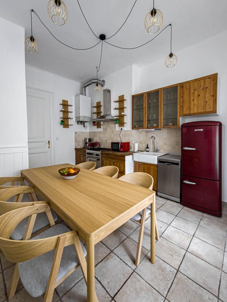 Kitchen or kitchenette, Dining area, dishwasher, oven, stove