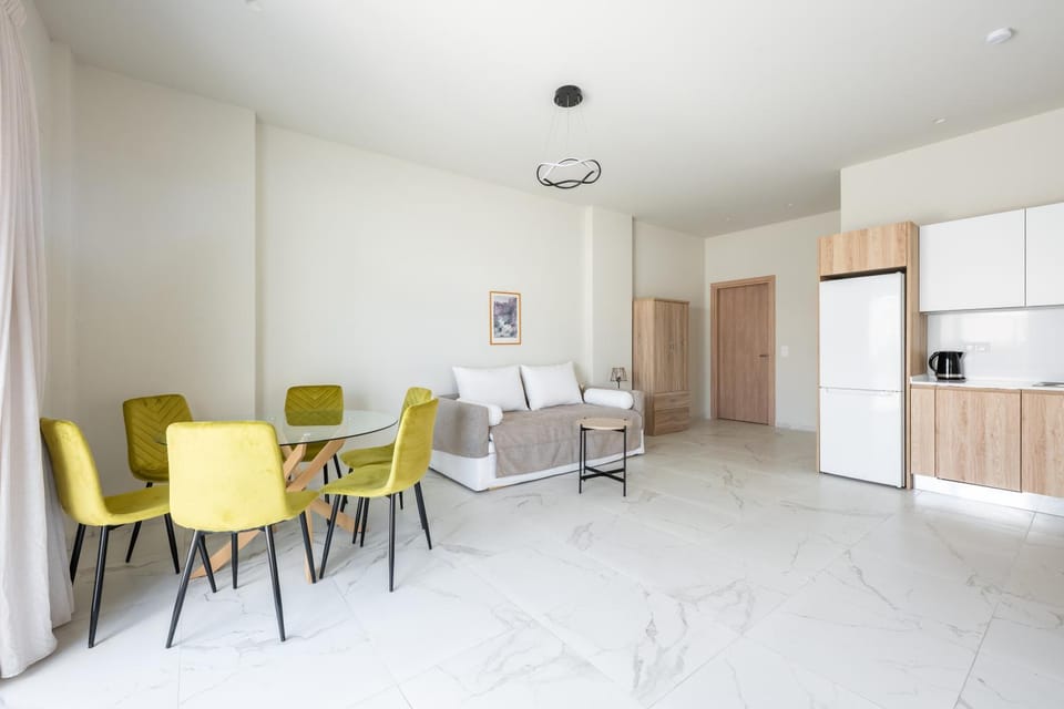 Living room, kitchen