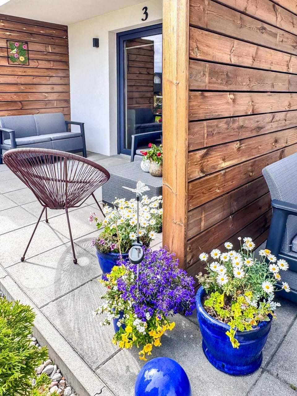 Day, Garden, Balcony/Terrace, Seating area