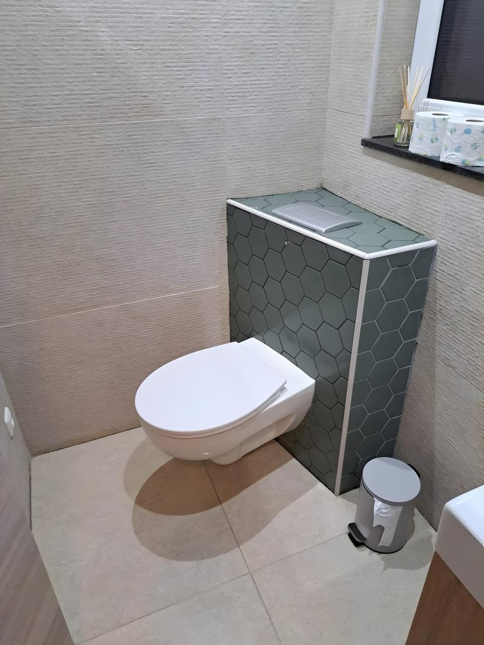 Bathroom, Living room