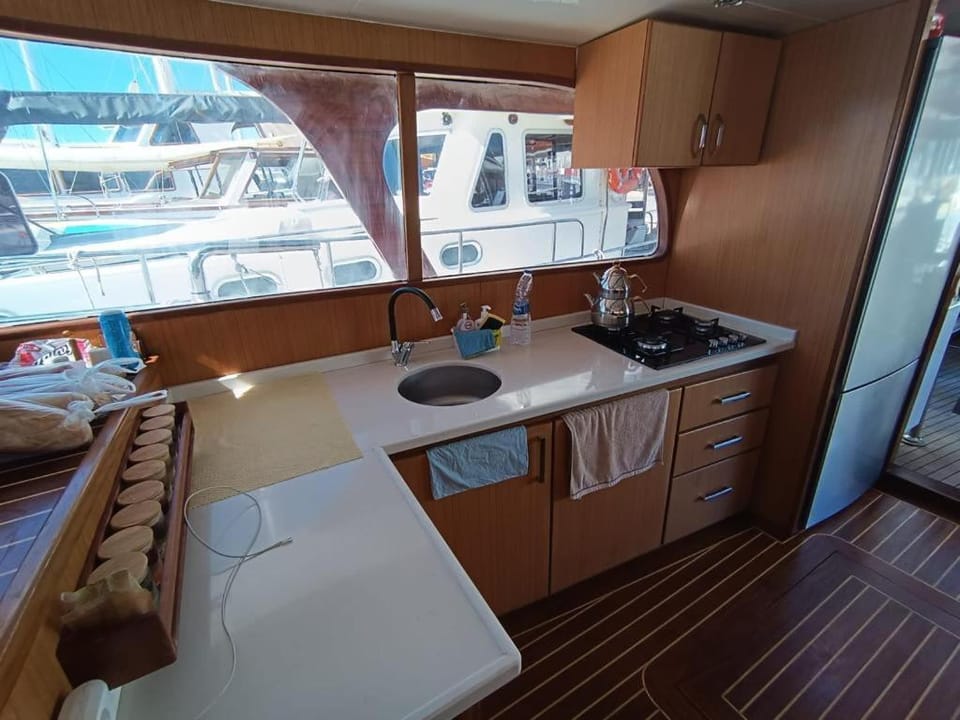 Hantur Gulet Docked boat in Marmaris