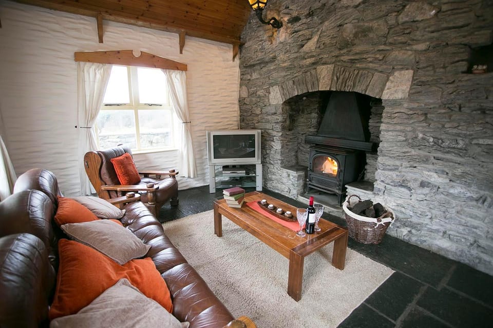 Communal lounge/ TV room, Living room, Photo of the whole room, Decorative detail, Garden view, group of guests, Family