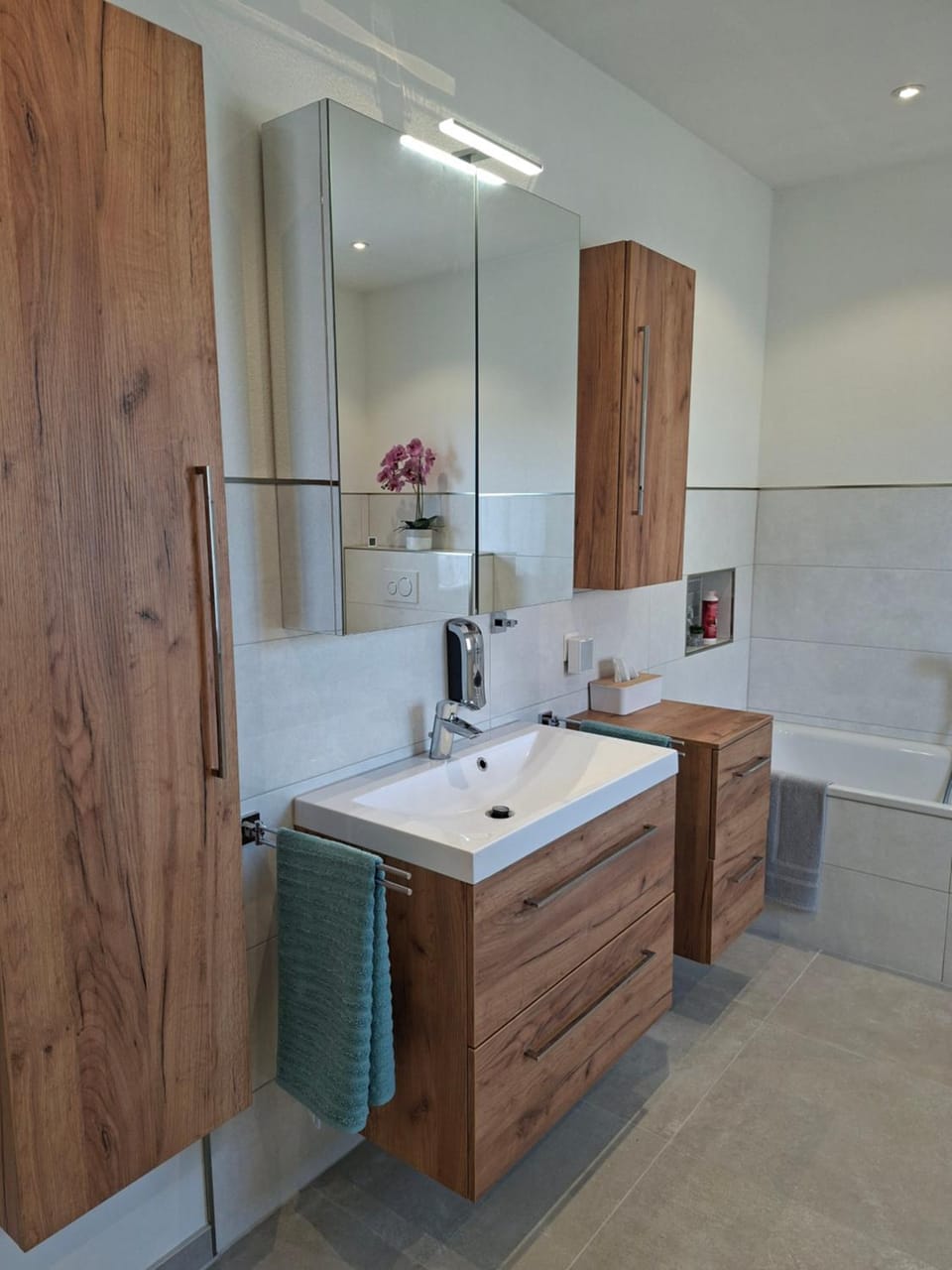 Bathroom, hair dryier