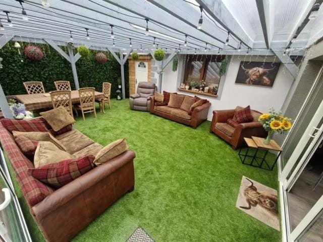 Patio, Garden, Seating area