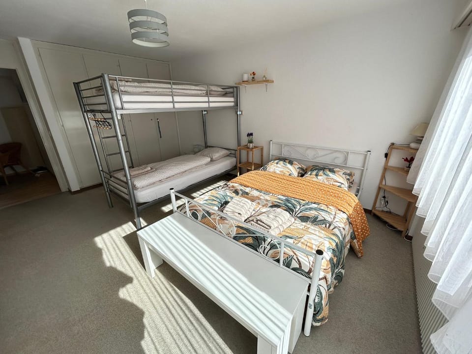 Bed, Photo of the whole room, Bedroom, bunk bed