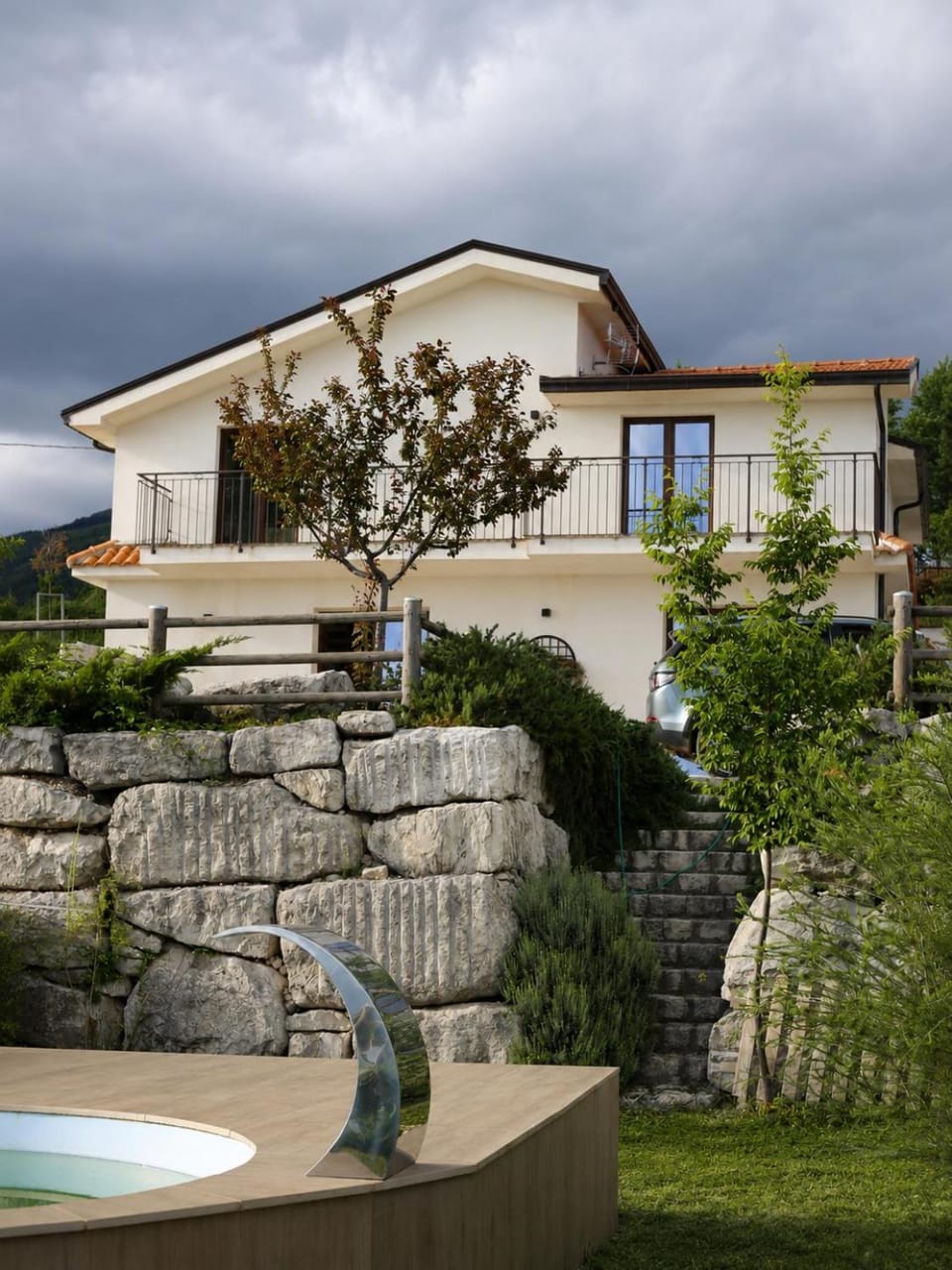 Property building, Pool view