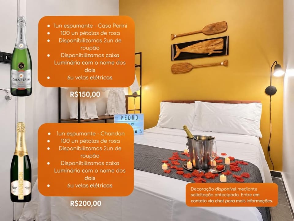 A 200 m da praia - Ar condicionado - Jacuzzi - Wi-Fi - 1 suite Bed and Breakfast in State of São Paulo