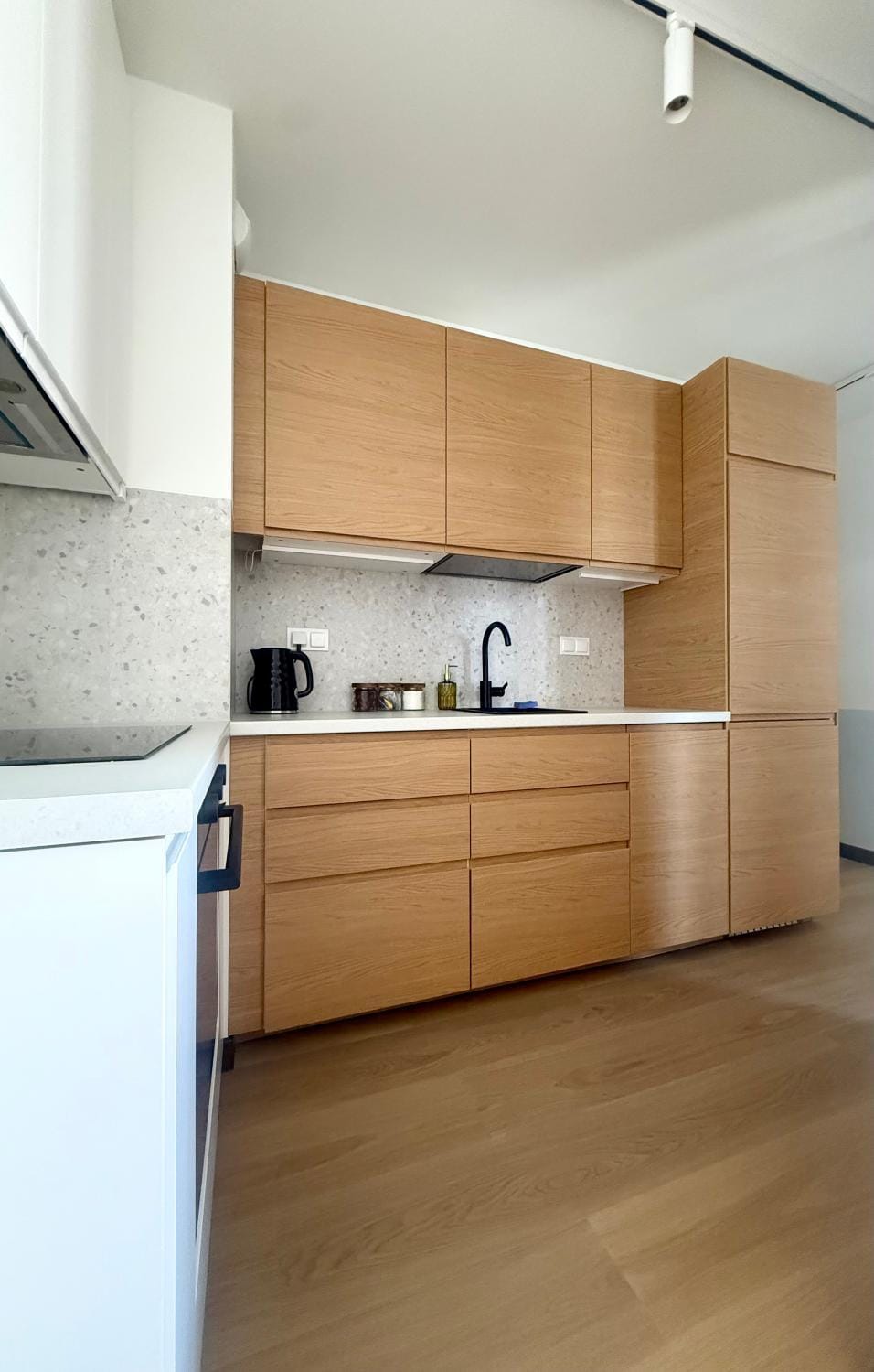 Kitchen or kitchenette, dishwasher, microwave, oven, stove, kitchen