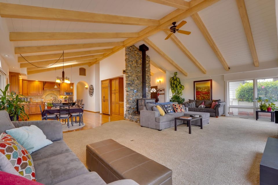 Ocean View + Private Garden: Santa Cruz Home House in San Francisco Bay Area