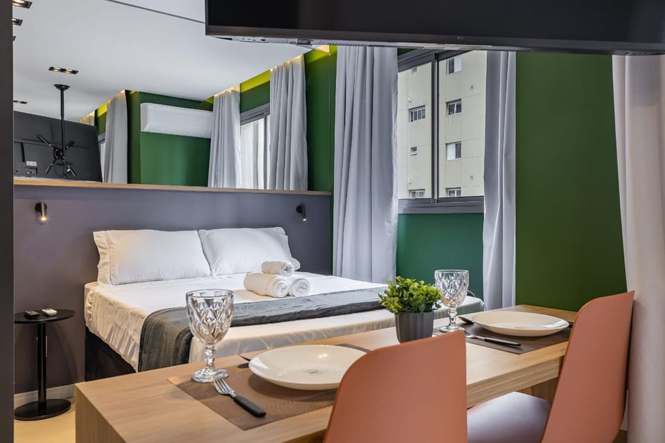 Belo Studio na Vila Nova Conceição até 3 pessoas Apartment in Sao Paulo City