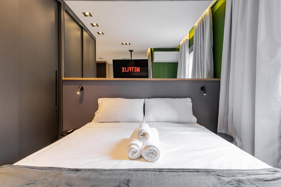 Belo Studio na Vila Nova Conceição até 3 pessoas Apartment in Sao Paulo City