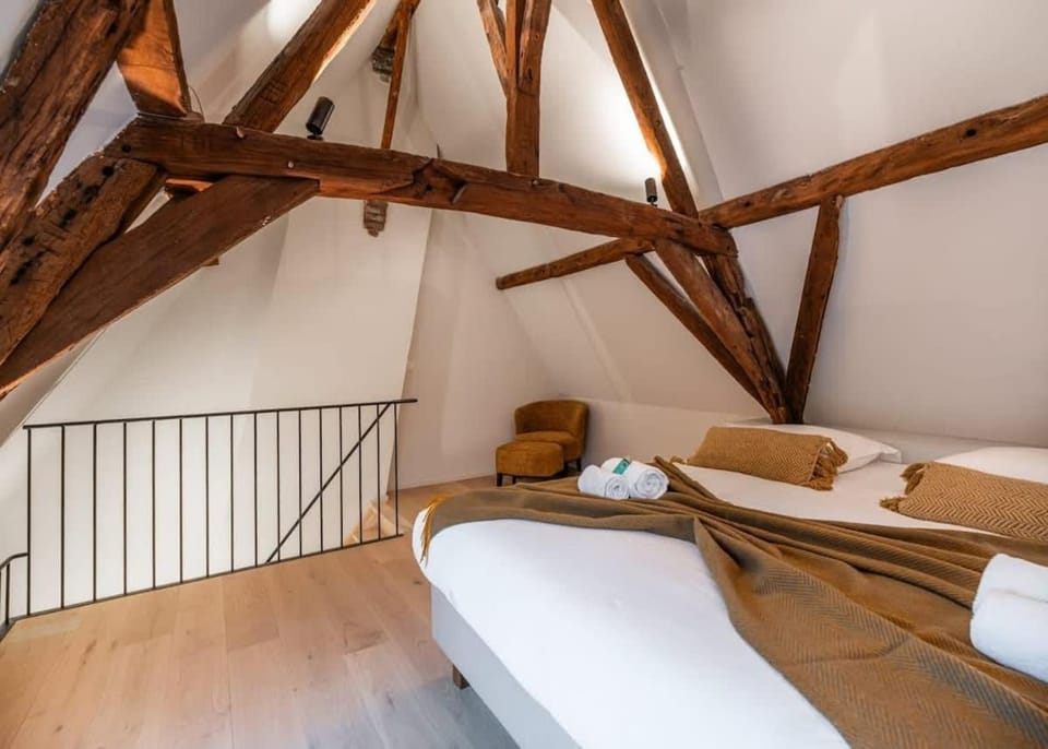 Casiola - City-view loft with wooden beams and mezzanine Apartment in Ghent