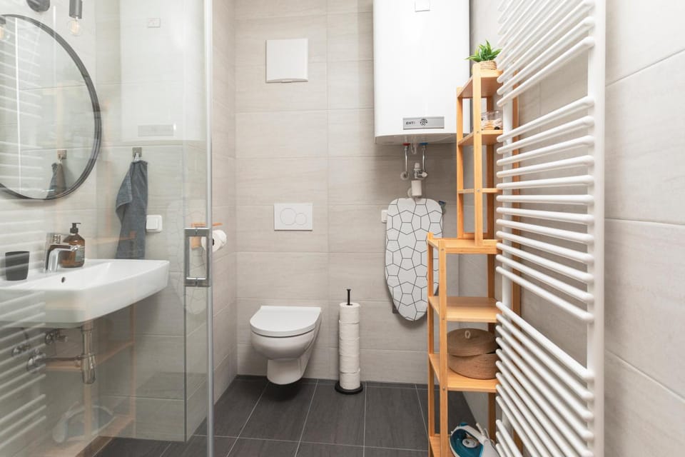 Shower, Toilet, Bathroom, towels