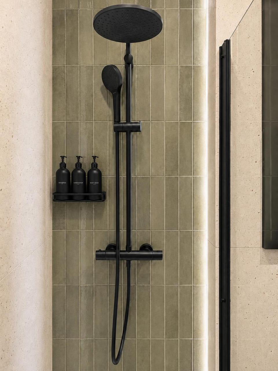 Shower, Bathroom, Decorative detail