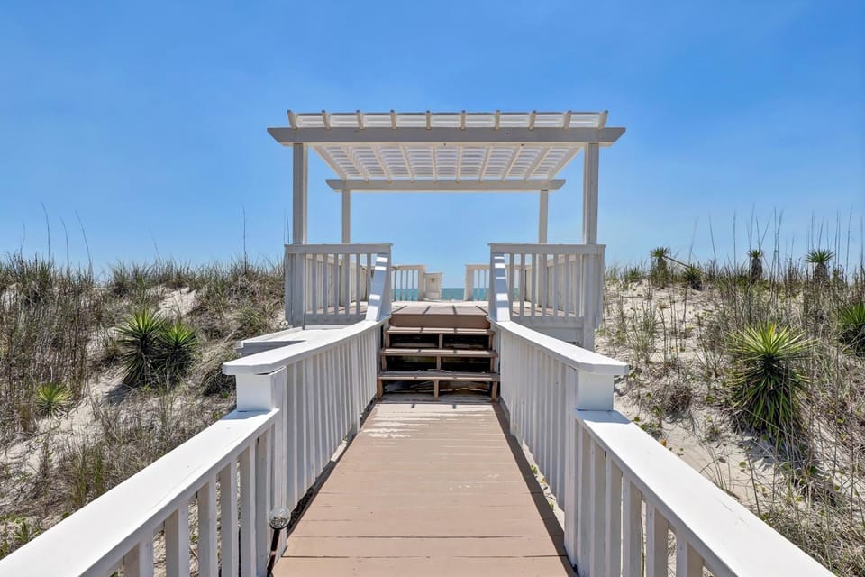Oceanfront Luxury Retreat | Private Beach Access | Sunrise & Sunset Views House in North Topsail Beach