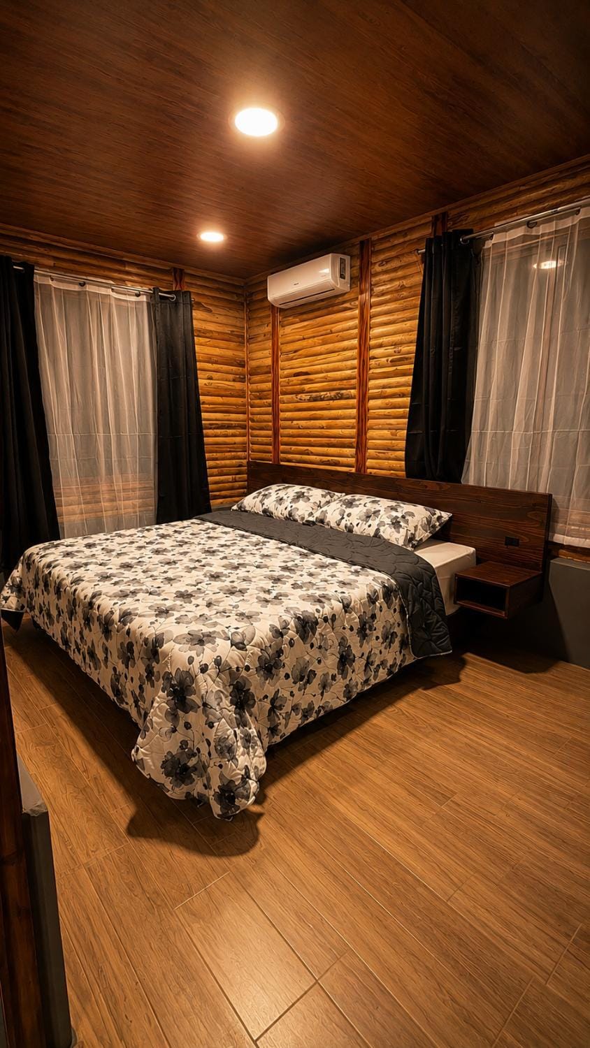 Bed, Bedroom, air conditioner
