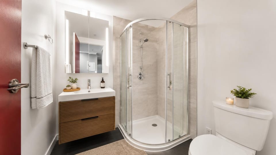 Shower, Toilet, Bathroom, Bath, towels