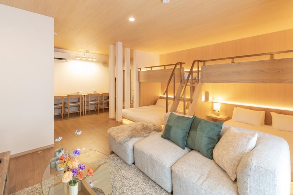 Bed, Living room, Photo of the whole room, Seating area, Bedroom, bunk bed