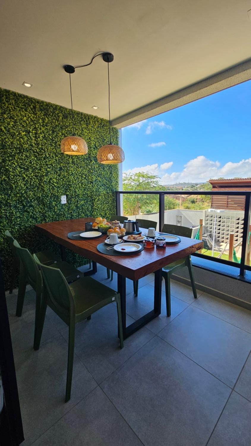 View (from property/room), Balcony/Terrace, Dining area
