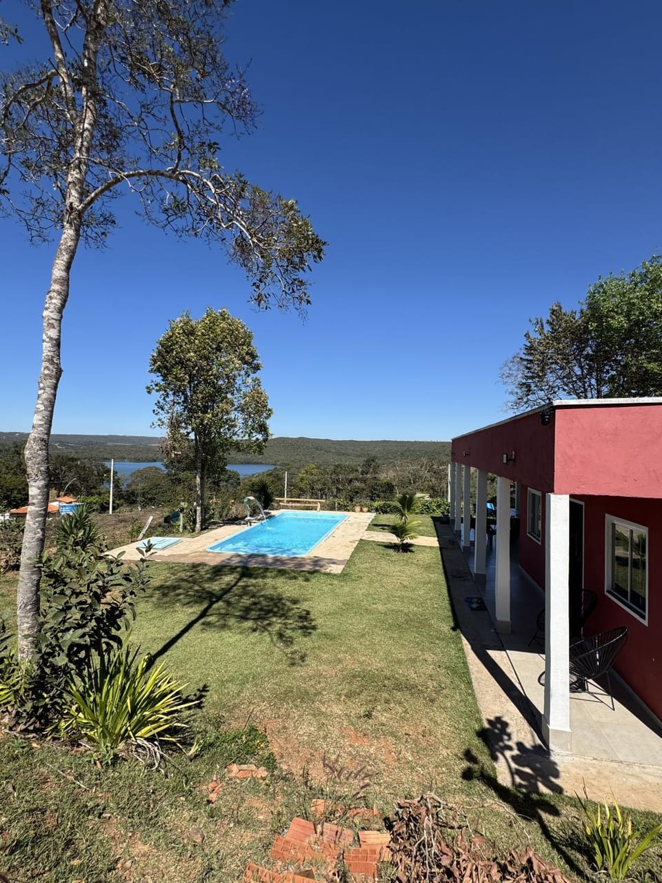 Natural landscape, Garden, Pool view