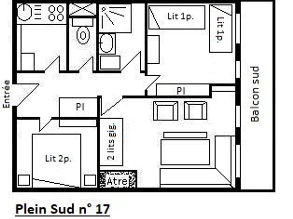 Appartement lumineux proche pistes - 6 pers. Apartment in Les Allues