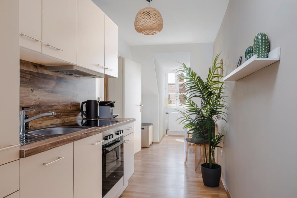 Kitchen or kitchenette, dishwasher, minibar, oven, stove