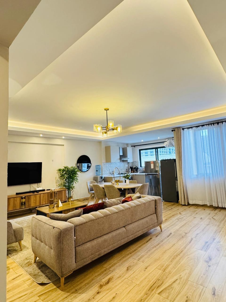 Kitchen or kitchenette, Living room, kitchen