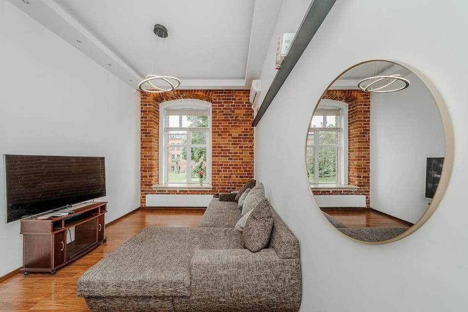 Historic Red Brick Loft Near Center Apartment in Lithuania