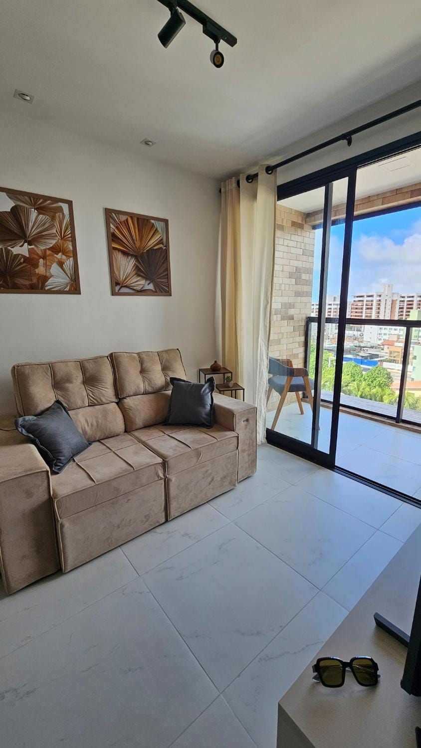 2 bedroom apartment with balcony 200 meters from the beach Apartment in Cabedelo