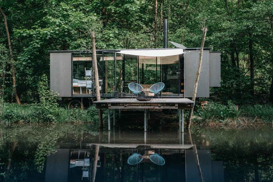 Maringotka Pomněnka by TwoFingers glamping Campground/ 
RV Resort in Czechia