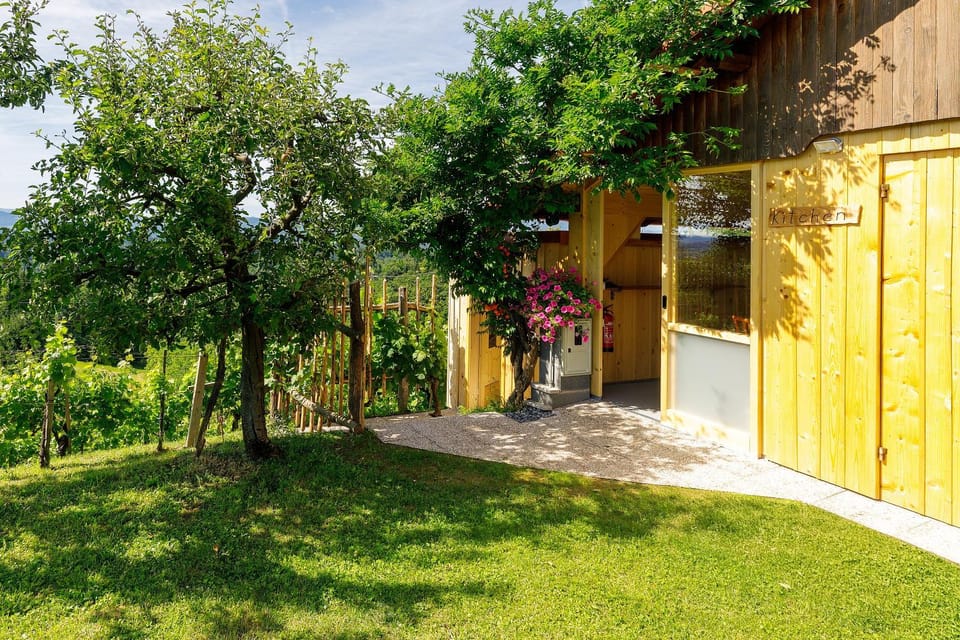 Property building, Garden, Kitchen or kitchenette, Garden view, kitchen