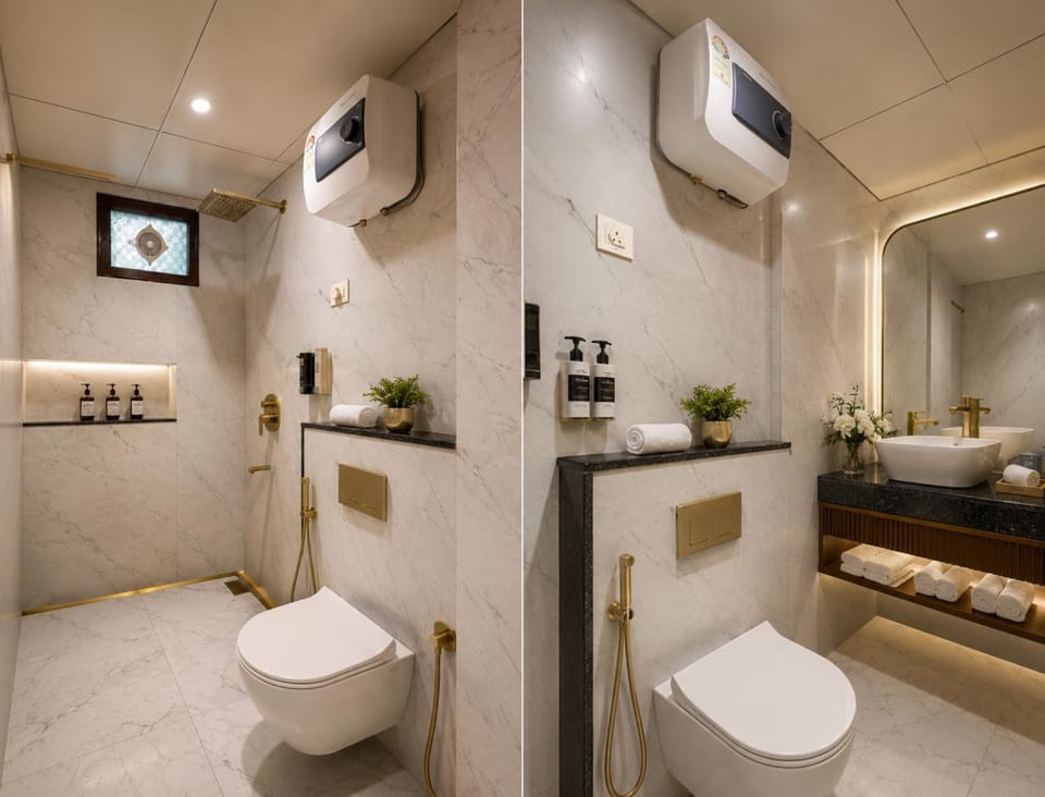 Shower, Toilet, Bathroom, bidet, towels