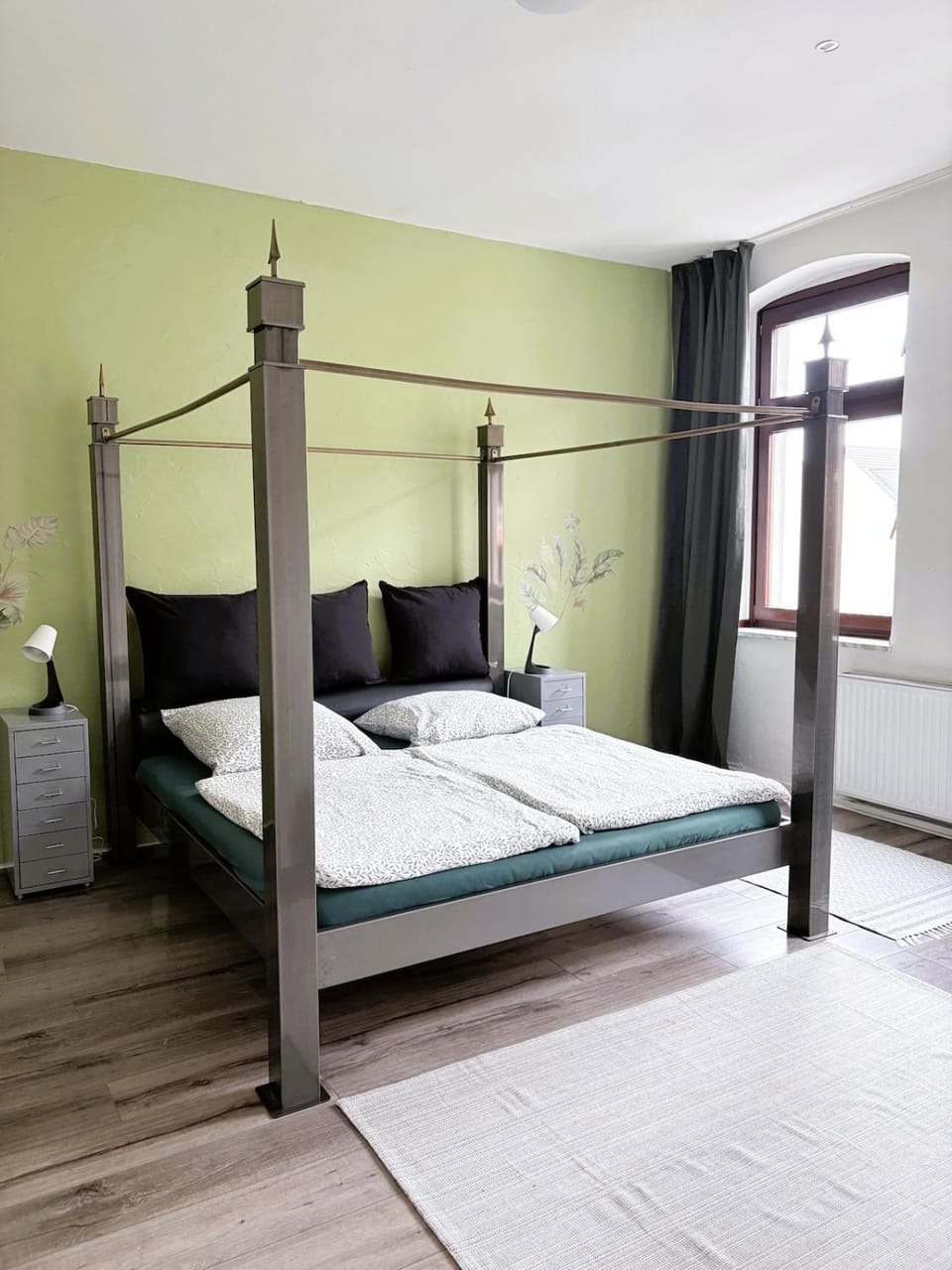 Bed, Photo of the whole room, Bedroom, towels, wardrobe
