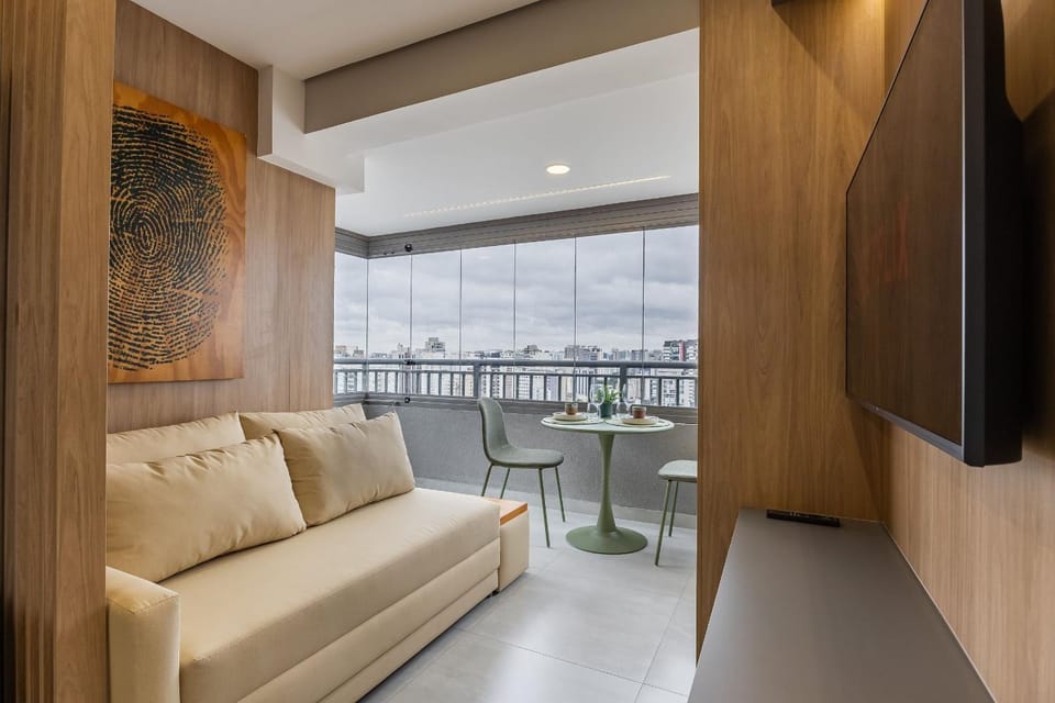 Apê na Vila Nova Conceição com Vista Incrível Apartment in Sao Paulo City