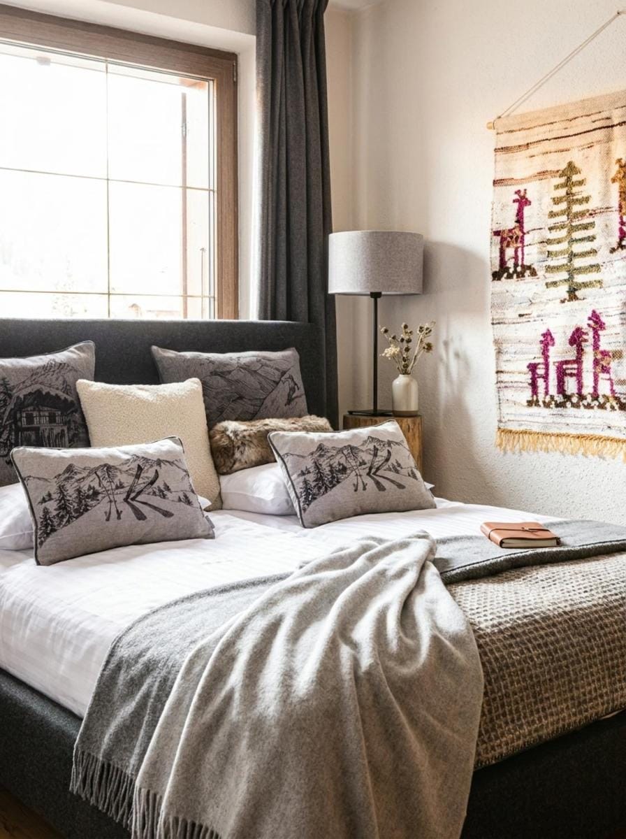 Bed, Living room, Photo of the whole room, Seating area, Bedroom