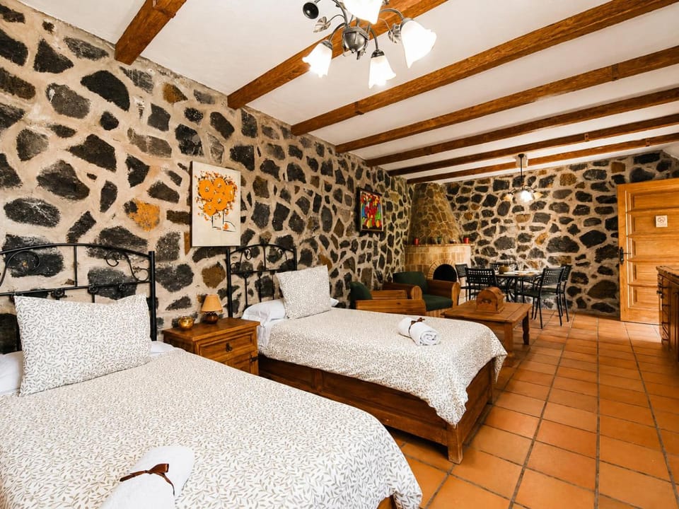 Bed, BBQ facilities, Living room