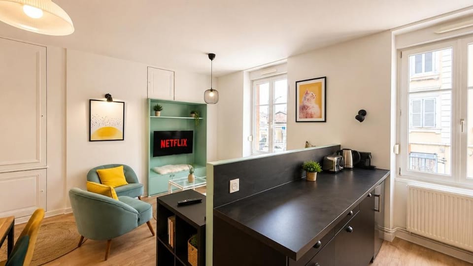 Gambetta Suite Mâcon centre 4 personnes Proche Gare Apartment in Bourgogne-Franche-Comté