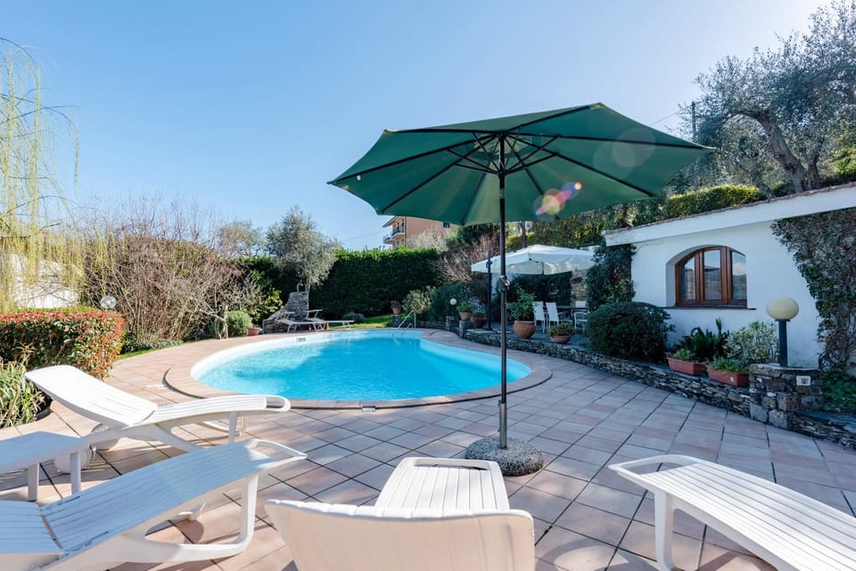Patio, Garden view, Swimming pool