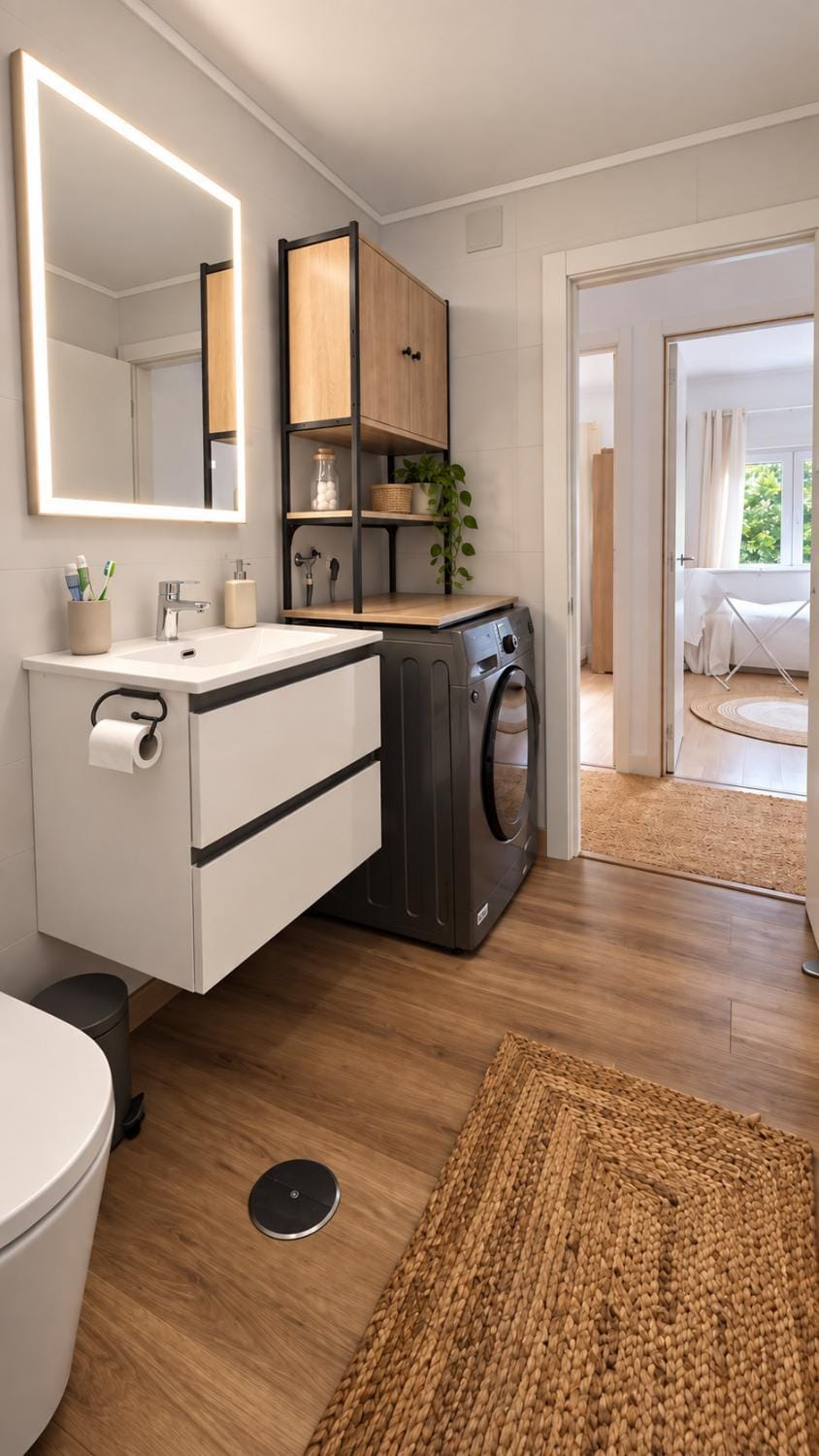 Bathroom, washing machine