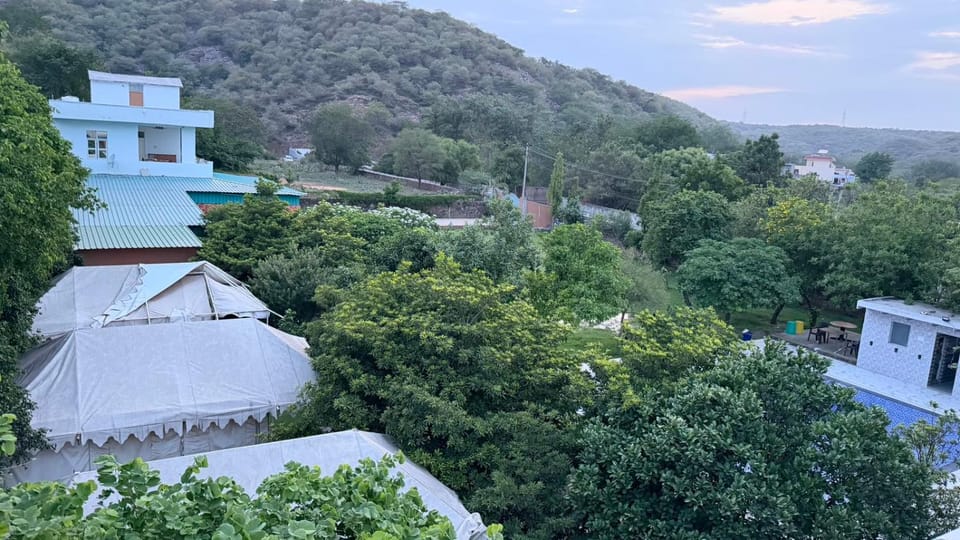 Aravalli Hills golden farm, Luxury Tents & AC rooms with scenic views Farm Stay in Haryana