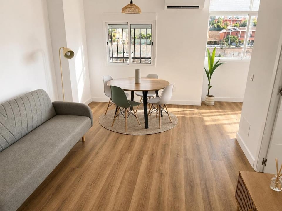 Living room, Dining area, air conditioner