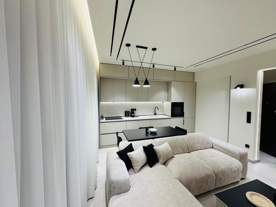 Kitchen or kitchenette, Living room, Seating area, Dining area, oven, stove